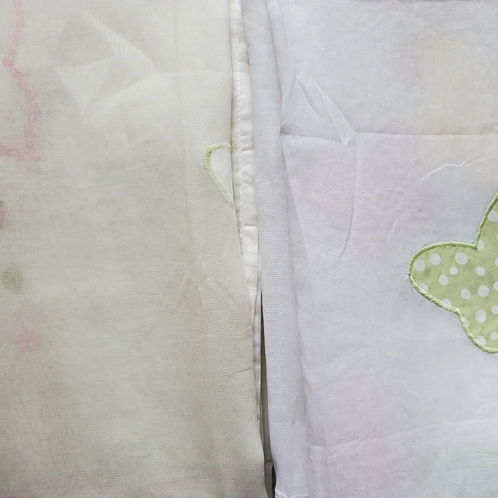 Pottery Barn Kids 2 sheer curtains